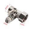 Pxyelec 1/2PT to 1/4inch RO Feed Water Adapter Ball Valve