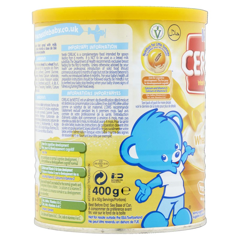 Nestlé Cerelac Wheat with Milk from 6 Months, 400 g