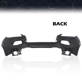 PIT66 Front Upper Bumper Cover Replacement Compatible With Jeep Cherokee 2014 2015 2016 2017 2018(Fit for Models Without Head Light Washers OR Park Assist Sensors ONLY. Does NOT Fit Trailhawk Models.)