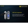 NITECORE Tiki 365nm UV/High CRI White Rechargeable Keychain/Gemstone ID Flashlight