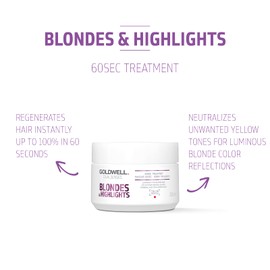 Goldwell Dualsenses Blonde & Highlights Anti-Yellow 60Sec Treatment 200ml