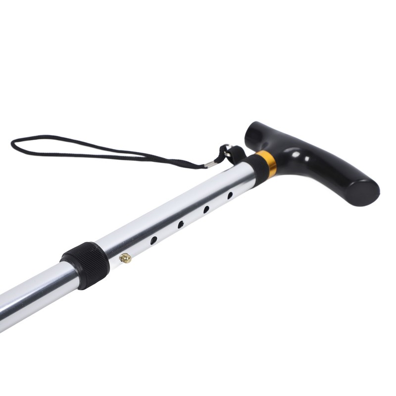 Telescopic Walking Stick Thicken Lightweight Aluminium Alloy Foldable Adjustable Hiking