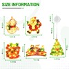 5PCS Window Christmas Decoration Lights, Battery Operated with Suction Cup