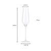 IMPULSE! Crystal Champagne Flute Set of 6 for Kitchen Set,