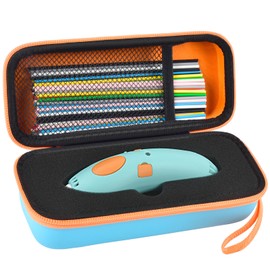 GWCASE Case Compatible with 3Doodler Start+ Essentials 3D Pen Set for Kids, 3D Pens Storage Organizer Carrying Holder Fit for 3D Printing Pen, Plastic Refill Blister (Box Only)-Blue