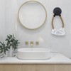 HOJLKLD 2 Pack Nautical Retro Hand Towel Ring Rope Toilet