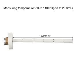 MECCANIXITY - Sonda de horno de cerámica tipo K, sensor de termopar para horno de mufla y horno, alta temperatura, de -50 a 1100 °C, 3.2 x 300 mm