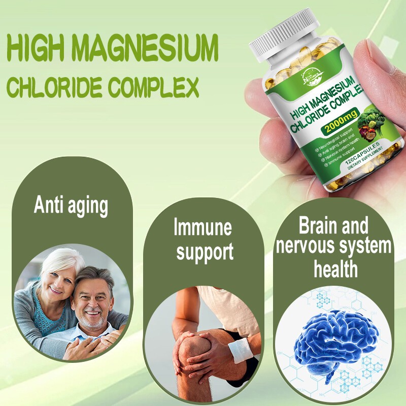 120Pills Magnesium Citrate 2000mg Capsules Super Strong Effective Vegan Capsules