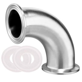 Beduan Elbow 90 Degree 1-1/2" Tube OD Stainless Steel 1.5" Tri Clamp Sanitary Pipe Fitting (Ferrule OD 50.5mm)