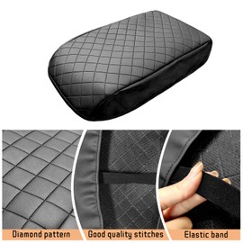 nuoozy Center Console Cover Compatible with Ford Maverick 2020-2025 Leather Armrest Box Cushion Cover Middle Console Pad