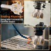 Duraaamo R8 Shank Indexable End Mill 3'' Diameter by 6-1/4''