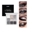 9 Sombras De Ojos Mate Ahumadas Resistentes Al Agua