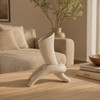 Modern Abstract Ceramic Vase 7.3" Wabi Sabi Japandi Sculptural Vase,