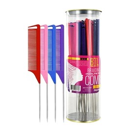 BTL BRAIDING METAL PIN TAIL COMB ASSORT