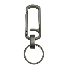 Kurohido Krak02 Titanium Key Chain, Titanium Key Ring, Spring Free, Ring Included