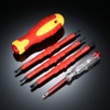 5pcs 500V Insulated Screwdrivers Set with Magnetic Slotted Phillips Pozidriv