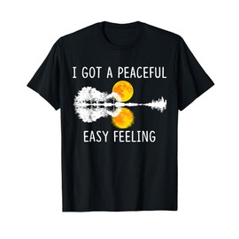 I Got An Easy Peaceful Feeling Tshirt Guitar Lake Shadow T-Shirt