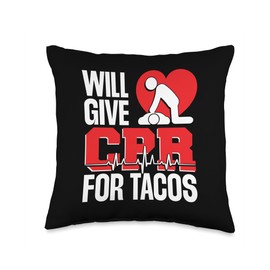 CPR Funny Manikin CPR Face Keychain CPR Instructor Throw Pillow