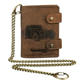Greenland Nature Monte RFID Leather Wallet 9 cm, Car., One Size
