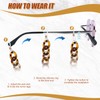 Valicaer 2 Pcs Acrylic Eyeglass Chains for Women Men -