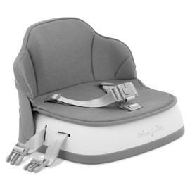 Dream On Me Cozy Pod Booster Seat with Removable Cover in Gray