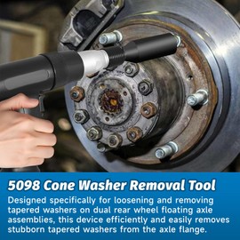 chaofei 5098 Cone Washer Removal Adapter Tool Compatible with Dual Rear Wheel Floating Axles, Replace OTC 5098, for Air Hammer, Cone Washer Extractor Tool