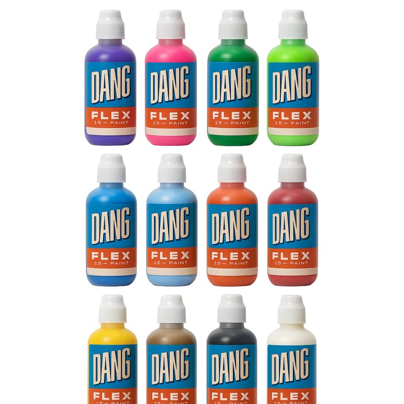 DANG Flex 15 White Paint Marker, 60ml Refillable Graffiti Mop,