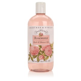 Crabtree & Evelyn Bath and Shower Gel, Rosewater, 16.9 Fl Oz