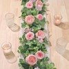Betylifoy Artificial Eucalyptus Garlands with Flowers 190CM Artificial Flower Garlands