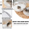 IBWell Transparent Hamster Sand Bath Container Hamster Sand Box, Hamster