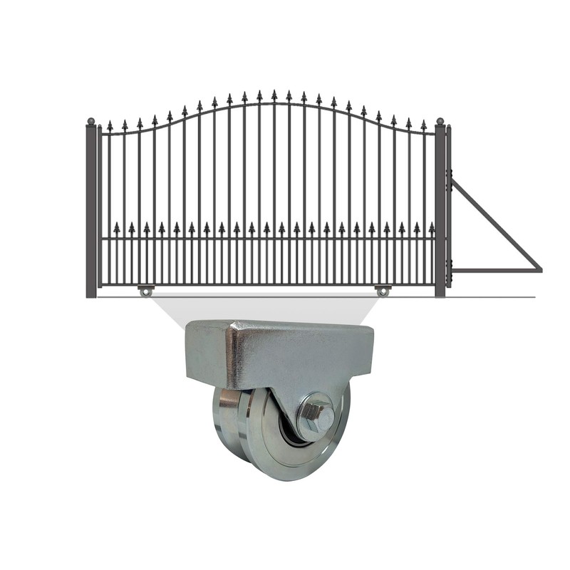 Slide Gate 4” Wheel for Sliding Rolling V Inverted Tracks