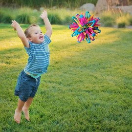 Expandable Magic Ball | Expandable Breathing Big Colorful Inflatable Ball Suitable for Yoga Practice, Decom Pression Anx iety Toy for Children Boys and Girls