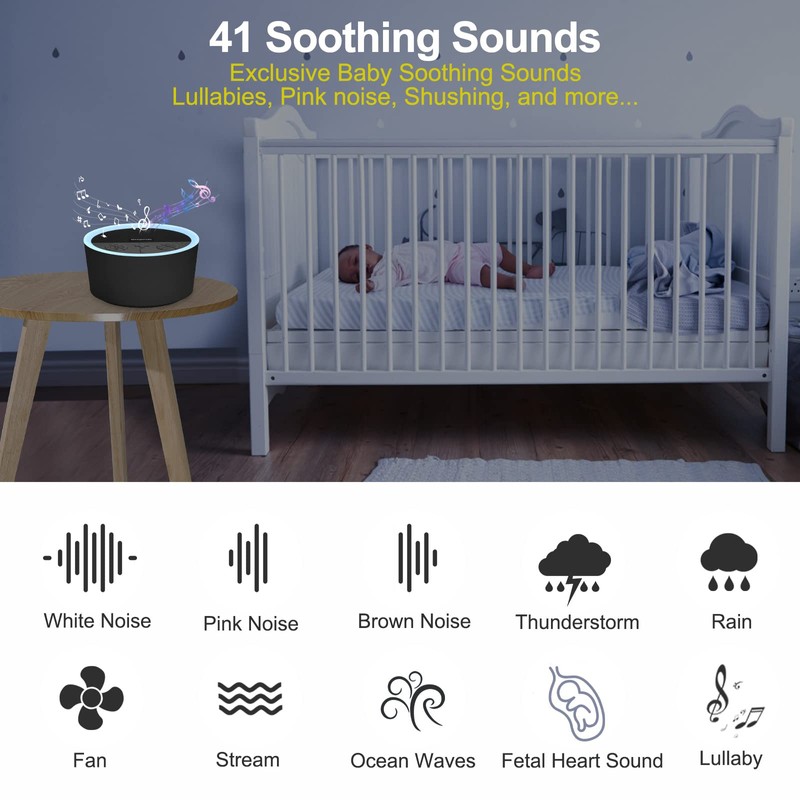 Sleepmac DualPlay Pink Noise Machine & Night Light (PINK)