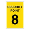 V Safety Security Point 8 100 x 150 mm -