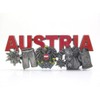 Österreich Magnet Metall Souvenir Lederhose Kuh Wappen Edelweiss Big Letter