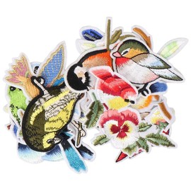 YYlingx 13 PCS Birds Shape Patches, Animal Design Clothing Iron-on Embroidered Patches, Sew on/Iron on Patches for Jackets, Hats, Backpacks, Jeans, DIY Clothes