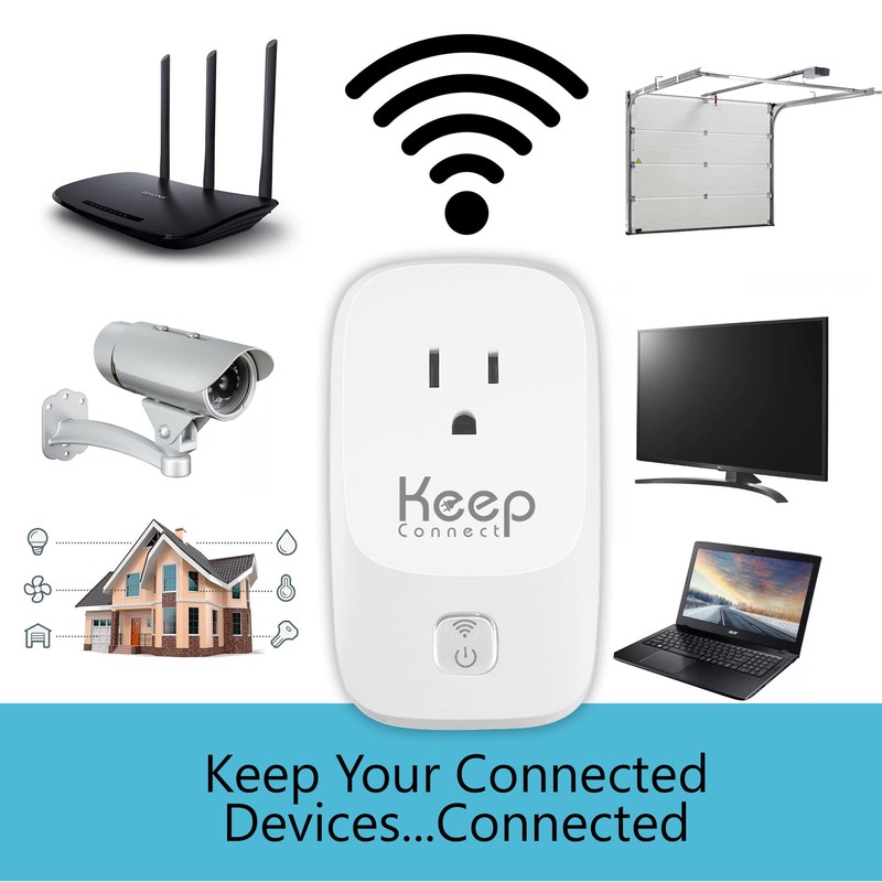 Keep Connect Keep Connect Router Rebooter, Wi-Fi Reset Device, Monitors