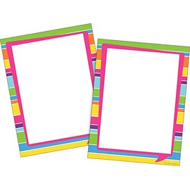 Barker Creek Computer Paper 2 Pack (100 Sheets)- Happy Bright Stripe (BC3625)