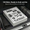 Disposable Paper Car Floor Mats, 100 Count, 20 x 16