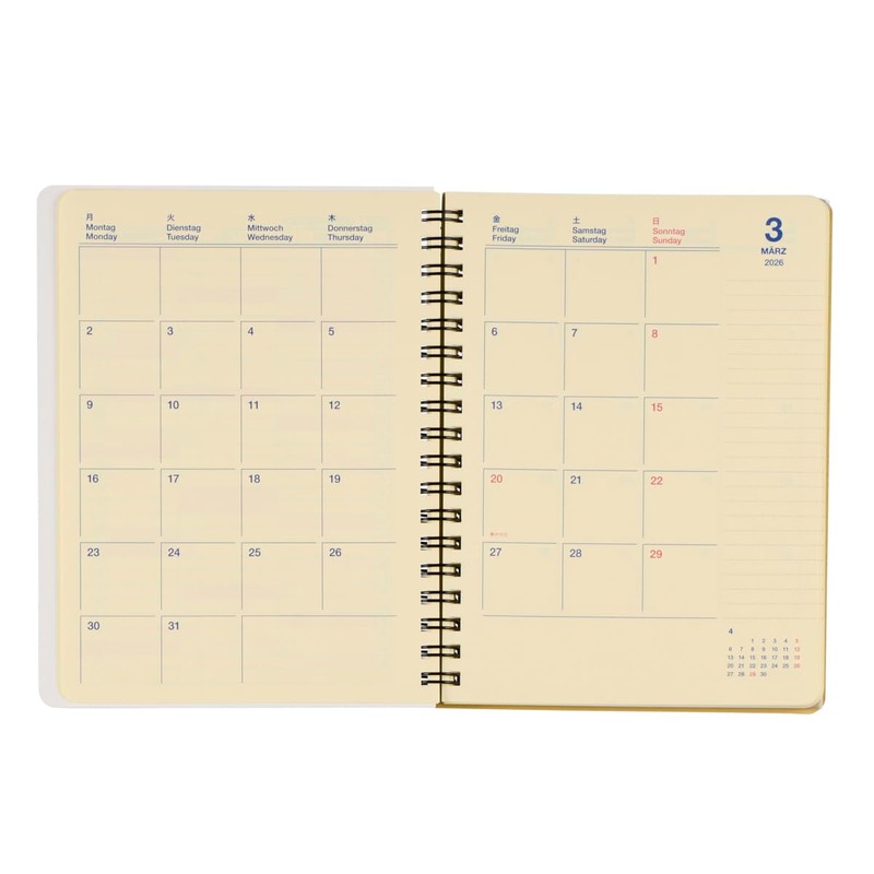 [Delphonics Notebook 2026-2027 Version/Starts March 2026] Rollbahn Diary Metallic L