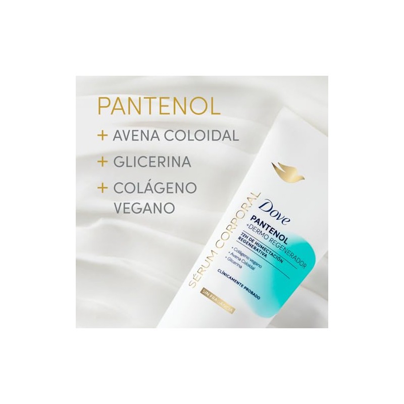 Dove Sérum Corporal Crema Pantenol Dermo Regenerador Piel Sensible Áspera