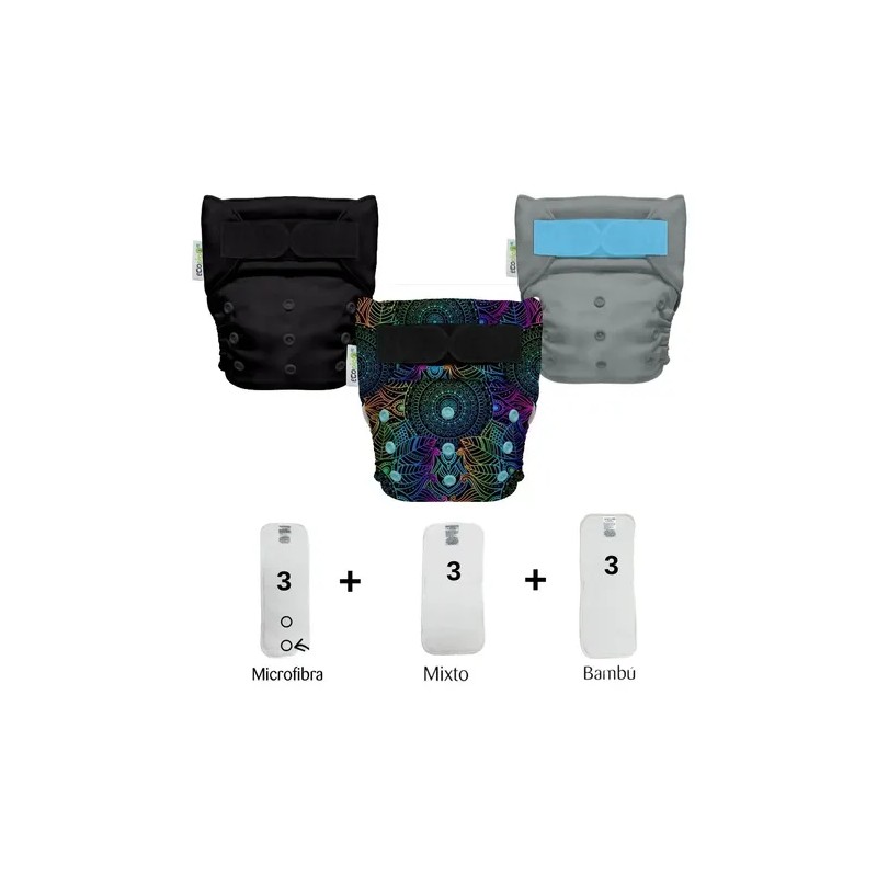 Pañales Ecológicos De Tela Ecopipo (3 Pack )