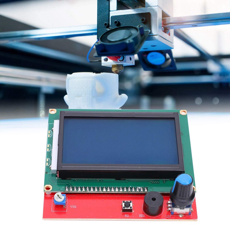 Plyisty 12864 LCD Graphic Smart Display Controller Board, 3D Printer