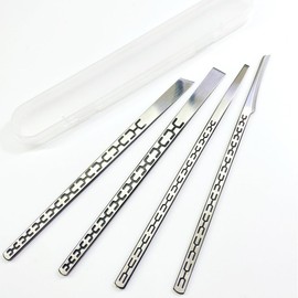 Stainless steel ingrown toenail pedicure knife set,professional foot skin scraper repair sharp blade kit for nail corn callus paronychia treatment. (4)