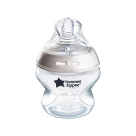 Tommee Tippee Natural Start Anti-Colic Baby Bottles, 5oz, Newborn 0+ Months, Self-Sterilizing, Slow Flow Breast-Like Nipple, Designed for Seamless Transitions Between Bottle and Breast, Pack of 1