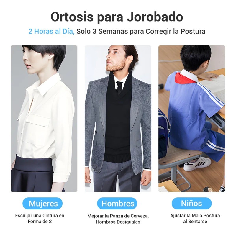 Faja Ortopdica Correctora De Postura Unisex Calidad