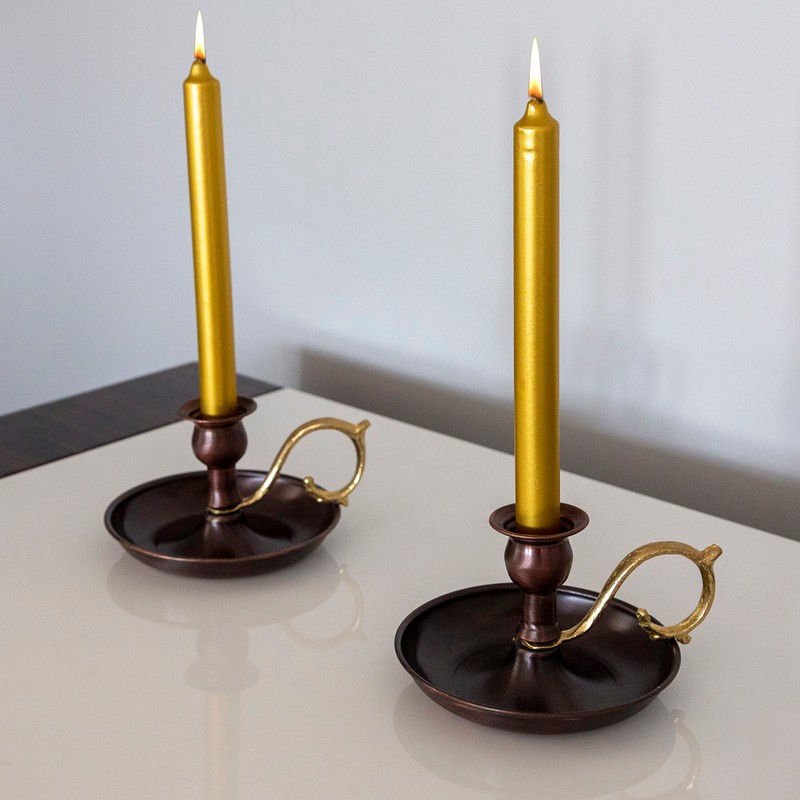 Onart Home - Copper Handmade Candle Holder for Rustic Home