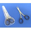 Kinugawa Company W-15 Stainless Steel Fashionable Scissors for Eyebrows, Split