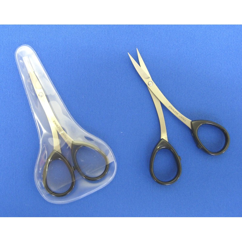 Kinugawa Company W-15 Stainless Steel Fashionable Scissors for Eyebrows, Split