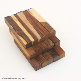 Legacy Woodturning, Cocobolo Variety Wood Pen Blanks, 3/4" x 3/4" x 5", 15 Pack, Includes Premium Cocobolo, Cocobolo and Multi-Toned Cocobolo